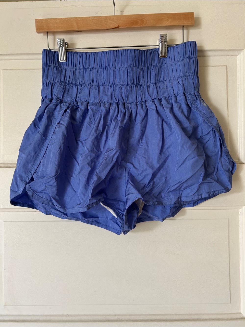 FP Movement by Free People Athletic Shorts in Blue and Cream